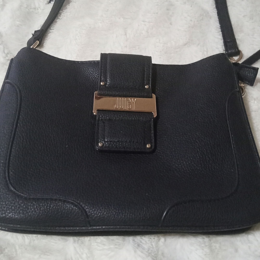 Juicy Couture Black and Gold Crossbody Bag